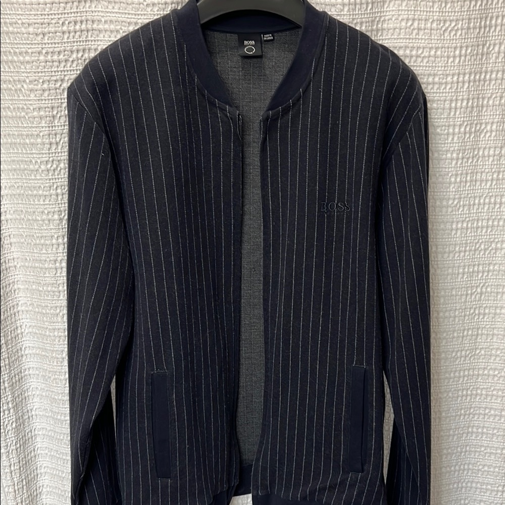 BOSS Blue Pinstripe Jacket
